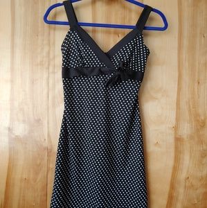 Polka dot mini dress